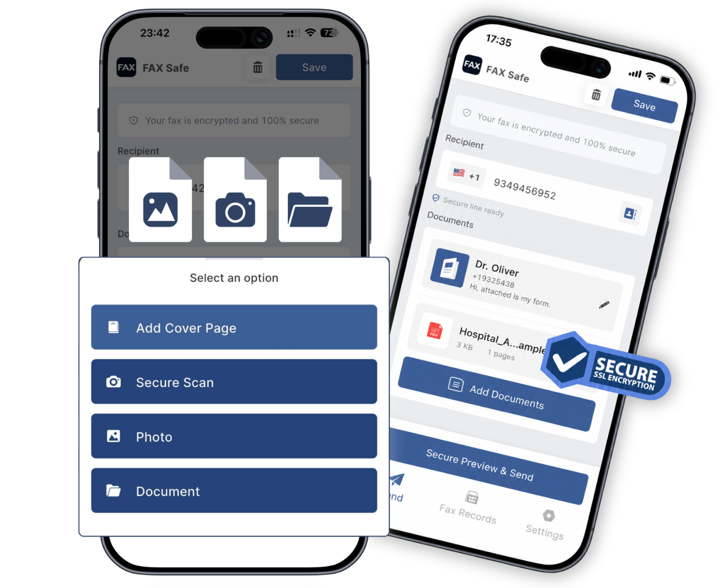 FaxSafe app on all devices